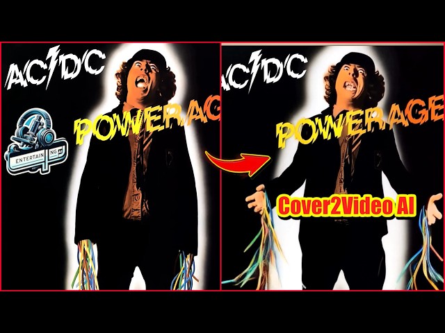 AC DC: Complete Album Covers Animated via AI Tribute– Including Live Albums & Box Set Albums