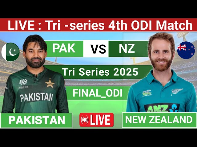 🔴Live Final: Pakistan Vs New Zealand Tri Series Final 2025 | Pak vs Nz Live Match Score Comentary