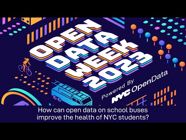 How can open data on school buses improve the health of NYC students?