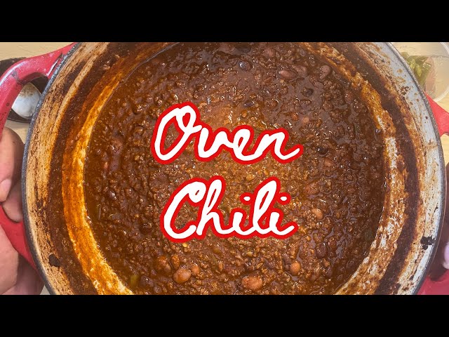 Easy Chili Recipe Made In The Oven! (Hearty Chili Recipe)