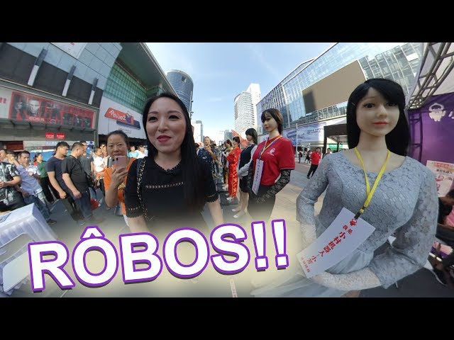 Robôs atendentes eles vão fazer parte da sua vida! Video 360 graus VR