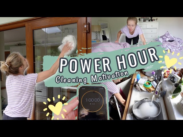 POWER HOUR SPEED CLEAN WITH ME | Cleaning Motivation 2022 | Clean With Me UK |