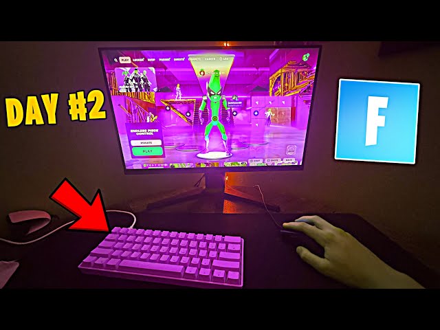 Day 2 KEYBOARD and Mouse PROGRESSION! (Fortnite)