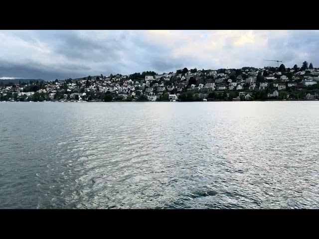 (4K HDR) Relaxing Evening Lake Zurich or Zürichsee (Zurich Switzerland) Walk 3 #youtube #viralvideo