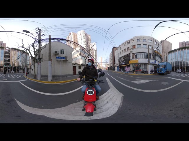 360 Video on a electric bike in Shanghai