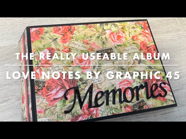 The Really Useable Album made using Love Notes by @graphic45papers