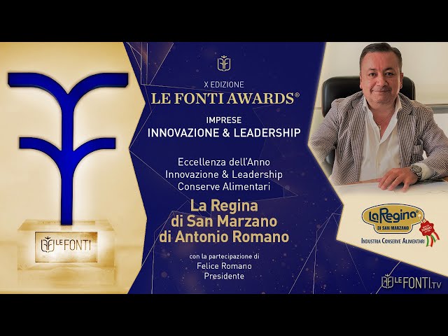 LE FONTI AWARDS - PREMIAZIONE LA REGINA DI SAN MARZANO DI ANTONIO ROMANO -  17 DICEMBRE 2020