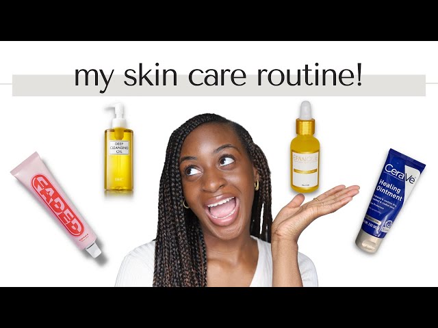 my affordable (ish) day & night time skin care routine | addressing hyperpigmentation & texture