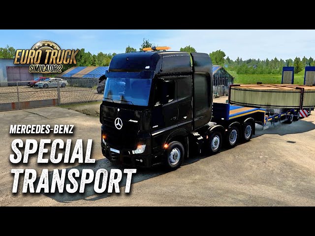 Mercedes Benz Special Transport - ETS2 Gameplay Logitech G27 Cam. - Career Mode Ep. 8