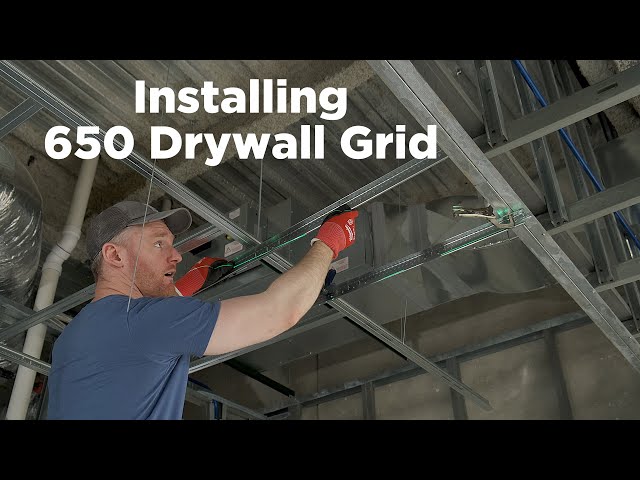 How to Install 650 Drywall Ceiling Grid