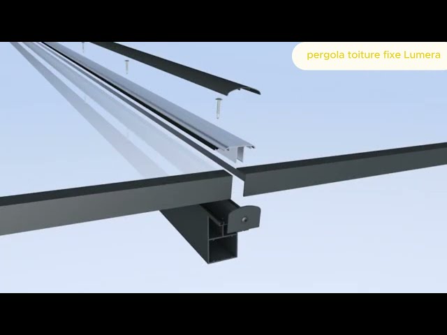 Vidéo montage des pergolas à toiture fixe LUMERA !