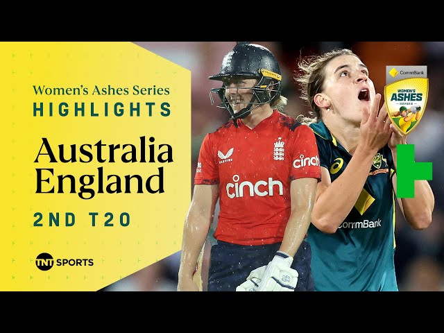 Women's Ashes: Australia vs England 2nd T20 🏏 | Australia Win In Rain 🌧️ | TNT Cricket Highlights