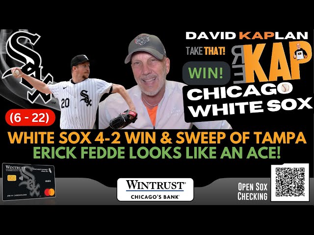 REKAP: ⚾️ Chicago White Sox 4-2 win & sweep of Tampa Bay Rays. Erick Fedde looks like an ace!