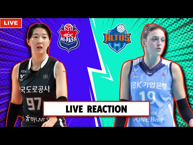 KOREA EXPRESSWAY HI-PASS VS IBK ALTOS, KOREA V-LEAGUE LIVE REACTION