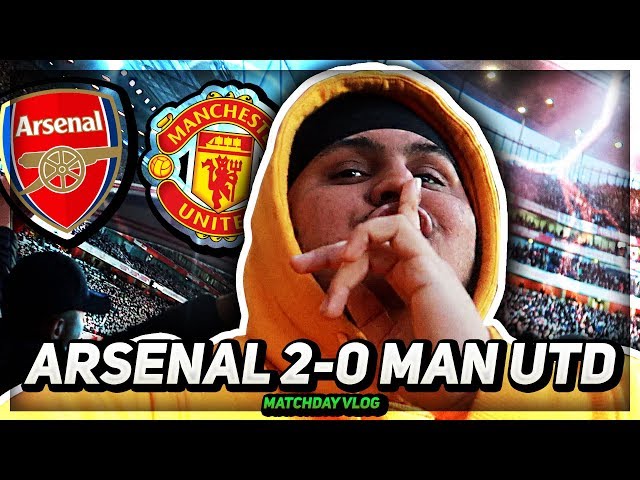 ARSENAL vs MAN UNITED 2-0 | Aubameyang SILENCES Man Utd Fans *FLARES & SCENES*