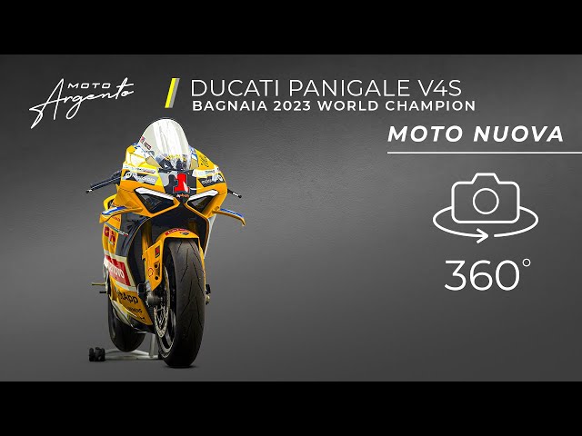 Ducati Panigale V4S Bagnaia World Champion - Moto Nuova - Vista a 360° - Moto Argento