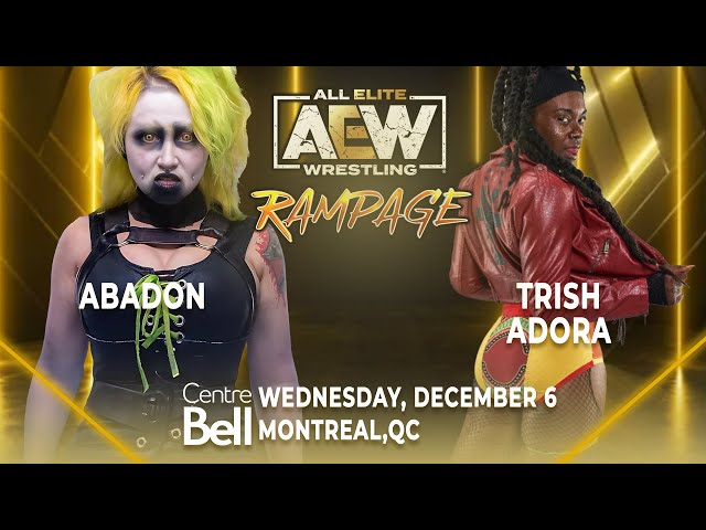 Abadon vs Trish Adora - 12/6/23, #AEW Rampage, Montreal