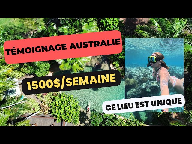 Australie : son lieu de travail est unique ( accès par avion ) !