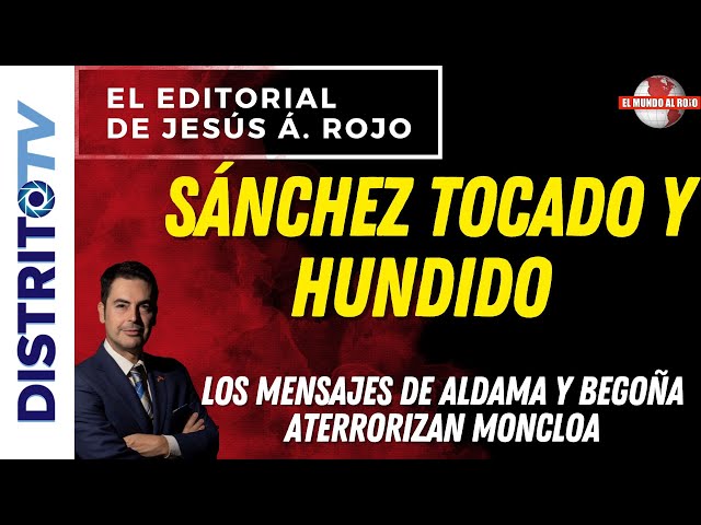 🔴EDITORIAL del DÍA🔴 SÁNCHEZ TOCADO Y HUNDIDO, LOS MENSAJES DE ALDAMA Y BEGOÑA ATERRORIZAN MONCLOA