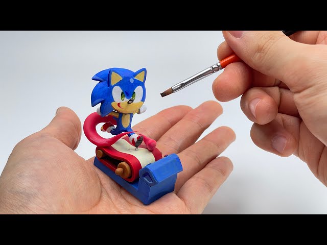 Create Cookie run kingdom Sonic with Clay / Cookie run X Sonic [kiArt]