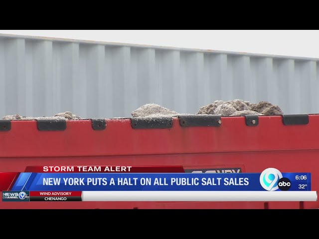 New York puts a halt on all public salt sales