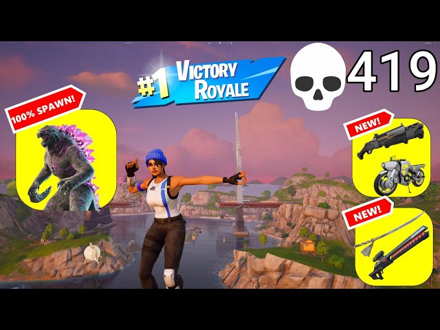 419 Elimination Solo Vs Squads "Zero Build" Gameplay Wins (Fortnite chapter 6 PC)