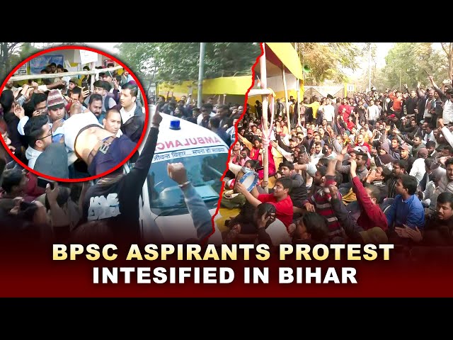 BPSC Aspirants continue with their indefinite hunger strike demanding re-examination of 70th BPSC