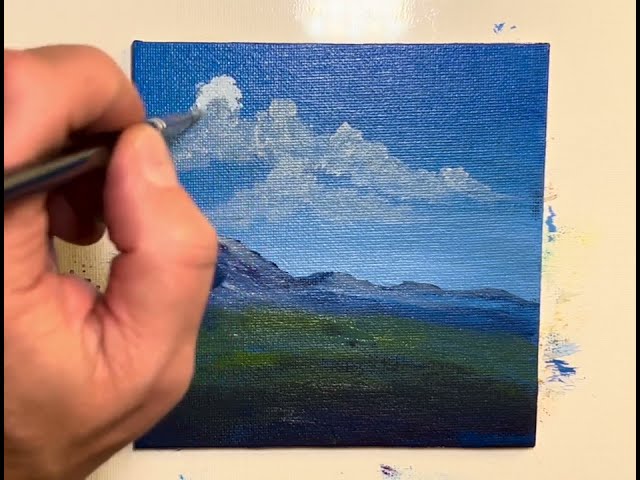 Enjoyable Acrylic Mountain Scape Tutorial