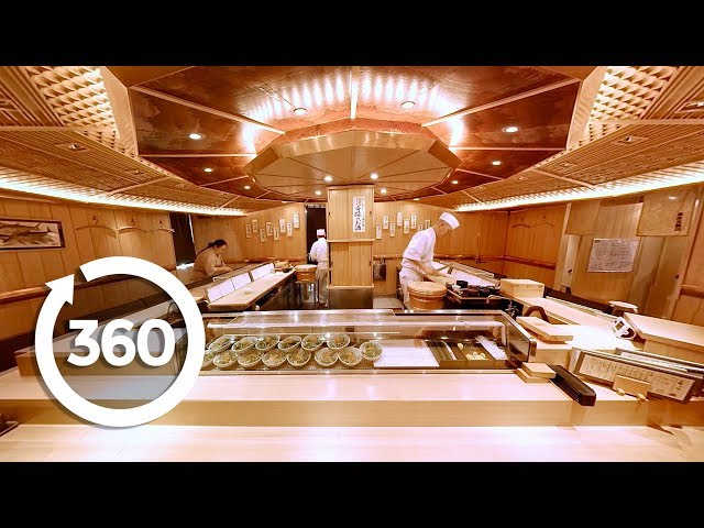 🍣 Watch Japan’s Best Sushi Chefs Transform Fresh Fish Into A Gourmet Meal (360 Video)