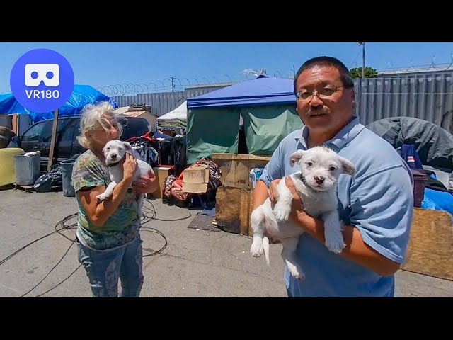 Oakland Tent City Homeless Encampment in VR180