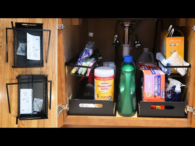 Pizza Lakay 2-Tier Pull Out Under Sink Organizers - Full Demo + Review