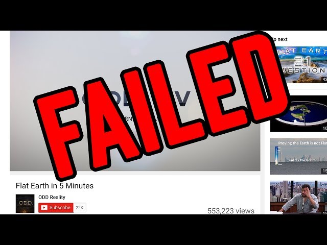 "Flat Earth [FAILED!!!] in Five Minutes"