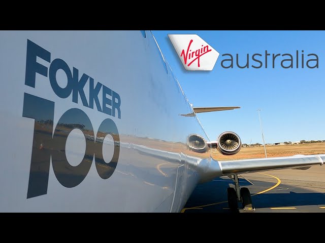 Onboard the Virgin Australia Fokker 100 from Kalgoorlie to Perth