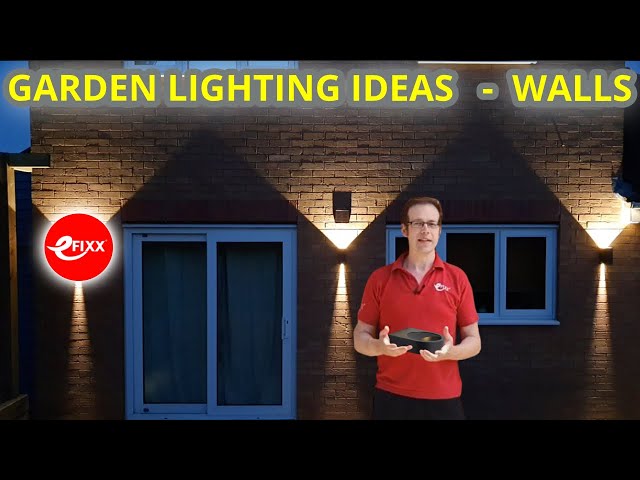 🌳 GARDEN LIGHTING IDEAS  for WALLS -  with Ansell lighting 💡