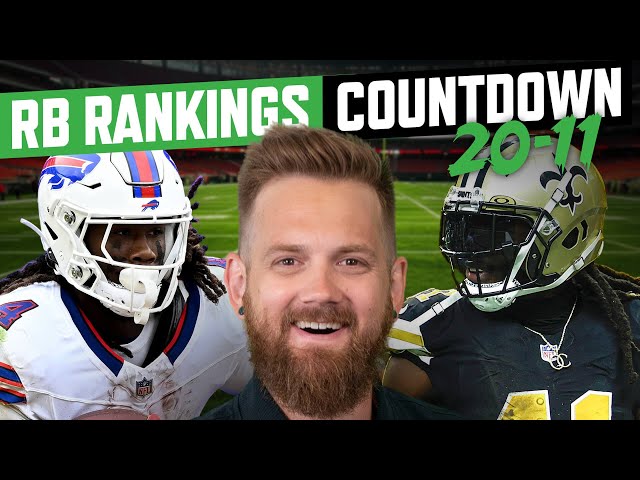 RB Rankings Countdown: 20-11 + Preseason Power-Up | Fantasy Football 2024 - Ep. 1608