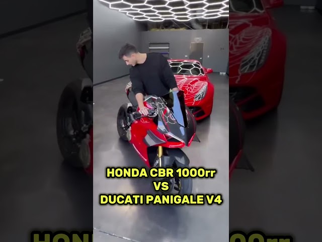 HONDA CBR 1000rr VS DUCATI PANIGALE V4 EXHAUST SOUND 💥