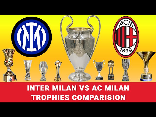 Inter Milan vs AC Milan | Trophies Comparison | Trophies Won | Football Flash #footballflash