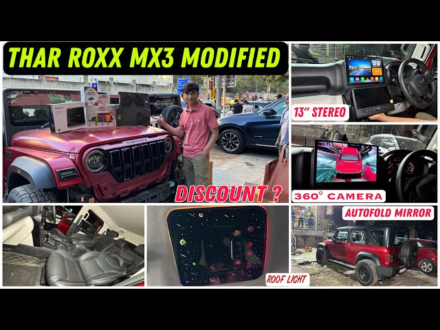 Thar Roxx Mx3 Modified ✅ Thar Roxx 2025 Modification ✅ Modified Thar Roxx ✅ Thar Roxx Accessories ✅