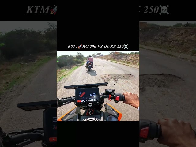 KTM RC 200 VS DUKE 250 ROCKET 🚀 VIRAL SHORTS VIDEO