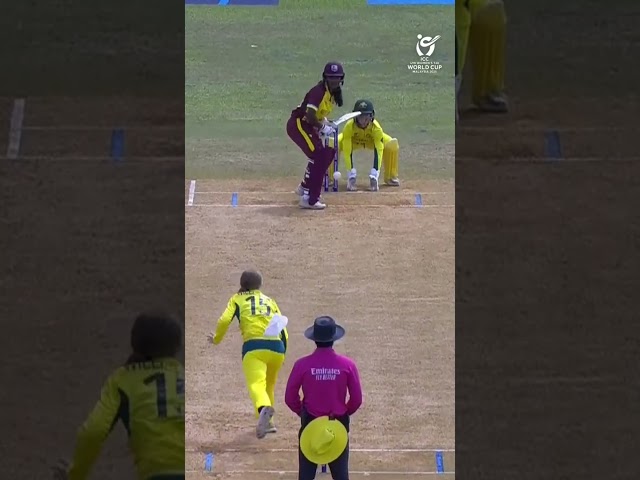 Tegan Williamson's turning ripper outfoxes Amrita Ramtahal 😯#U19WorldCup #AUSvWI #cricket