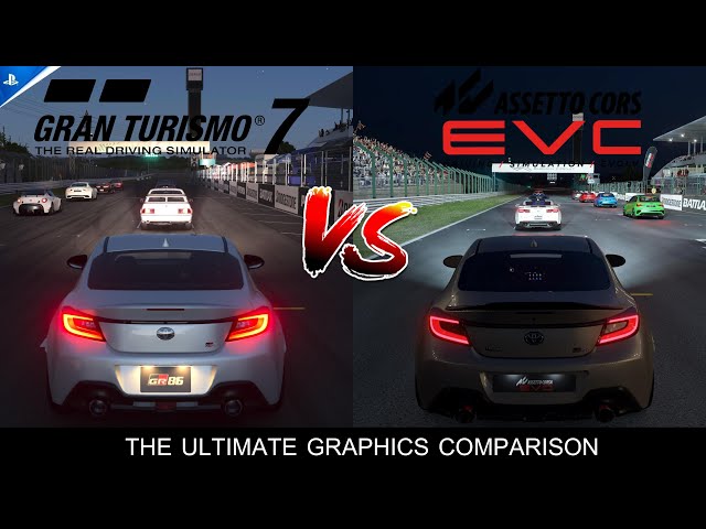 PS5 PRO | GRAN TURISMO 7 ENHANCED VS | PC ASSETTO CORSA EVOLVED | THE ULTIMATE GRAPHICS COMPARISON