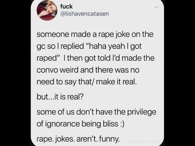 ENDING THE SILENCE SPEAKING OUT AGAINST RAPE JOKES