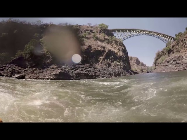 360 Video of River Rafting at Victoria Falls - Zimbabwe