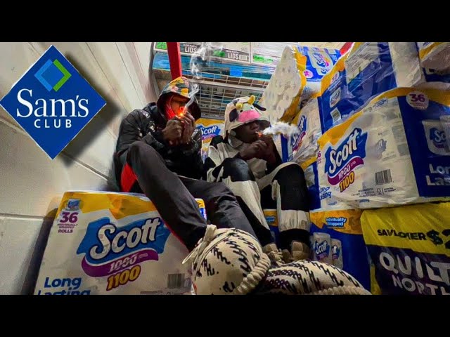 HOTBOXING A TOILET PAPER FORT AT SAM’S CLUB! (MUST WATCH)