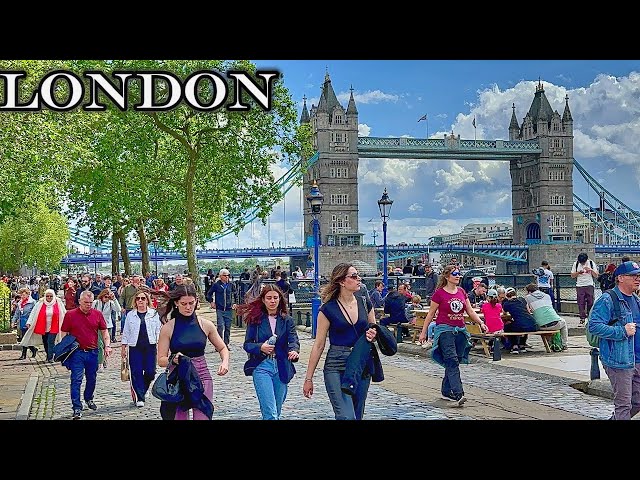 LONDON WALK 2024 | London Summer Walking Tour | London Tower Bridge to Borough Market [4K HDR]