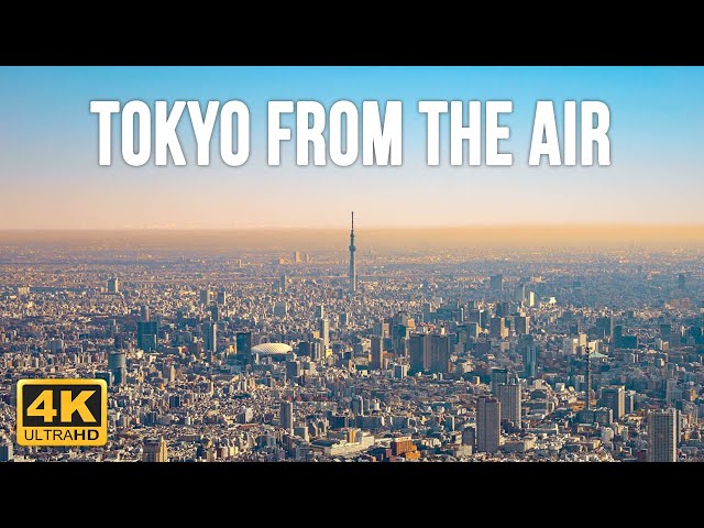 Tokyo Helicopter Tour - Aerial Views of Japan [4K]