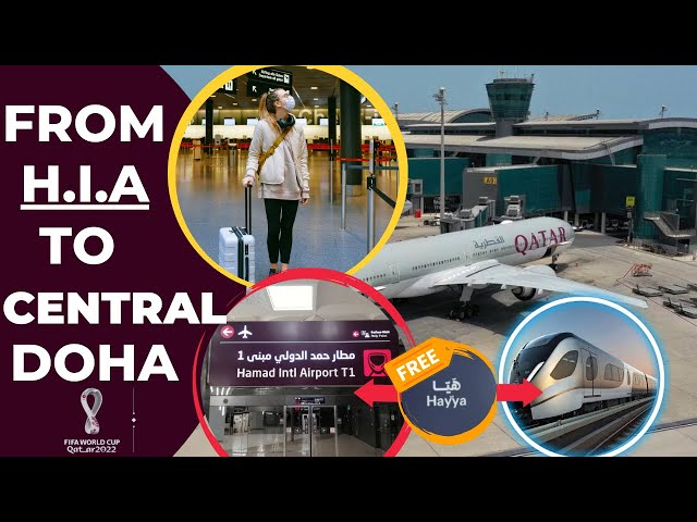 A guide on how to use the Metro to and from Hamad International Airport (DOH)  into Central DOHA