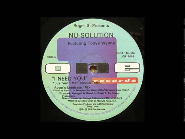 Roger S. Presents Nu-Solution - JusTouch Me (BonusTrack)