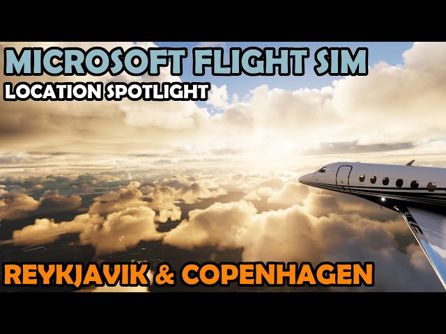 Reykjavik Iceland to Copenhagen Denmark | Microsoft Flight Simulator 4K HDR Cinematic Video