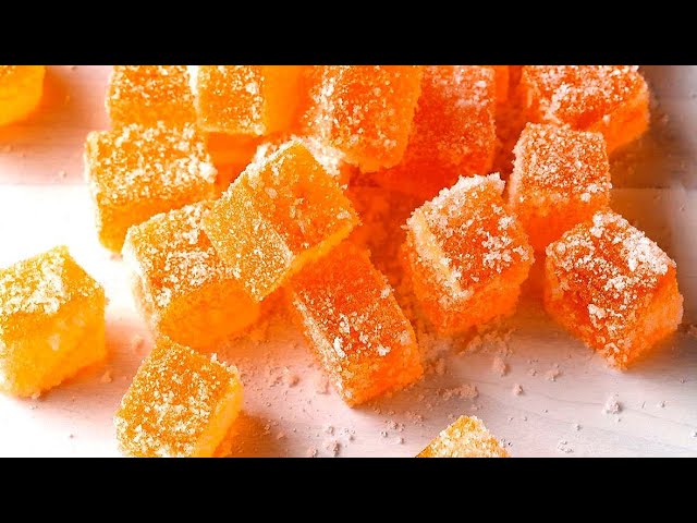 Orange Jelly Recipe Gummy Recipe, Jello, Orange jelly, iqra food fusion  -IFF